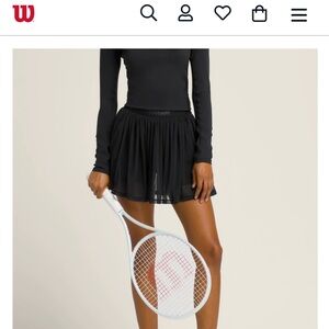 Wilson Tennis Skirt - Sheer Black